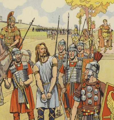 Vercingetorix Surrenders to Julius Caesar, 52 BC by pseudonym for Onfray de Breville Jacques Job