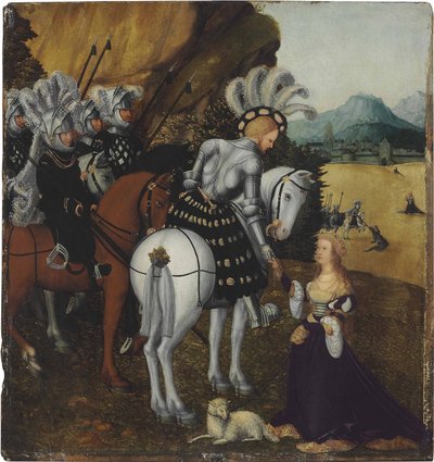 Emperor Maximilian I as Saint George by workshop of Lucas Cranach the Elder
