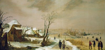 Winter Landscape, c.1611-46 (painting) by Adam van Breen