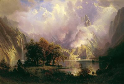 Rocky Mountain Landscape  by Albert Bierstadt