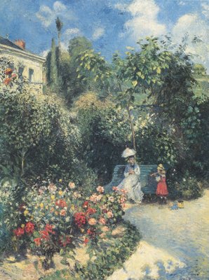 La Jardin à Pontoise by Camille Jacob Pissarro