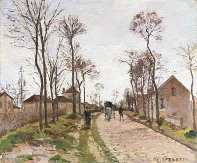 The Road to Saint Cyr at Louveciennes, c.1870  by Camille Jacob Pissarro