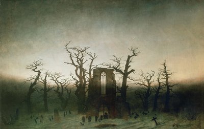 Abbey in the Oakwood by Caspar David Friedrich
