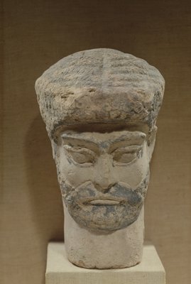Head of a bearded man, c.1800 BC by Elamite