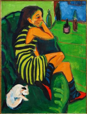 Artist - Marcella by Ernst Ludwig Kirchner: Fine art print