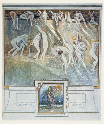 Illustration from Dantes Divine Comedy, Inferno, Canto XIV. 28, 1921 (wc on  paper)