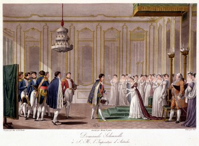 Napoleon asks Marie Louise in marriage to the Impress of Austria in