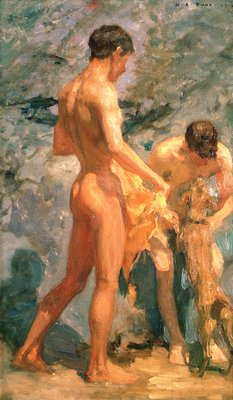 Boys Bathing, 1912  by Henry Scott Tuke