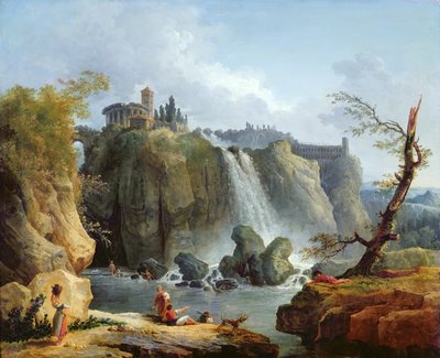 The Falls of Tivoli, 1768  by Hubert Robert