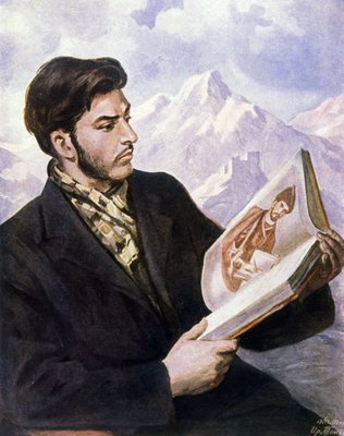 Young Stalin by Iraklij (after) Toidze: Buy fine art print