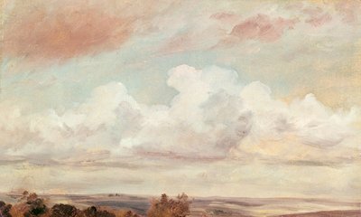 Cumulus Clouds over a Landscape, 1822  by John Constable