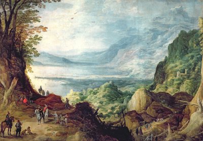 Landscape with Sea and Mountains  by Joos or Josse de Momper