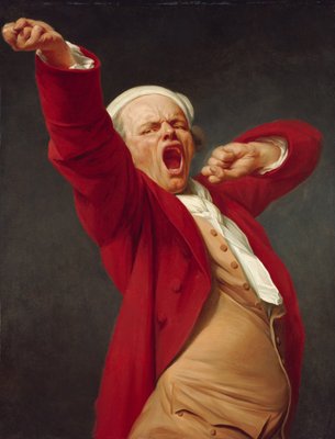 Self-Portrait, Yawning by Joseph Ducreux