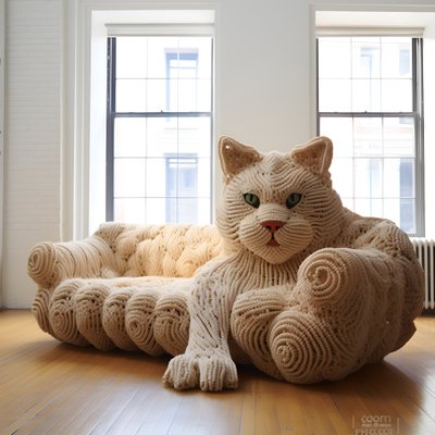 Cat outlet shaped couch