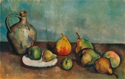 Still life, pitcher and fruit, 1894 by Paul Cézanne