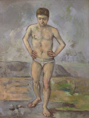 The Bather, c.1885  by Paul Cézanne