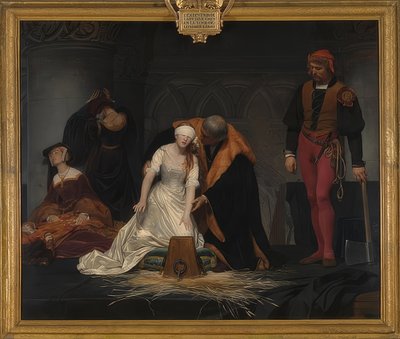 The Execution of Lady Jane Grey. 1833 by Paul Delaroche