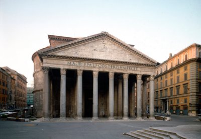 Exterior view of the Pantheon (photography) by Roman