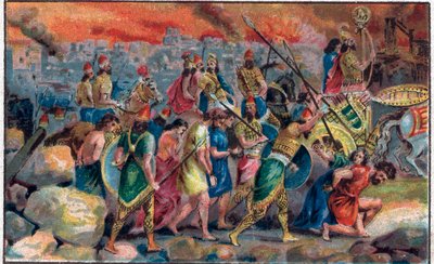 中華のおせち贈り物 Nebuchadnezzar by Jerusalem of siege The II and BC 586 in 絵画