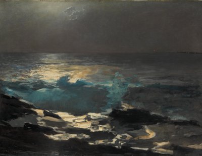 Moonlight, Wood Island Light, 1894  by Winslow Homer