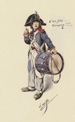 drummer boy drawing