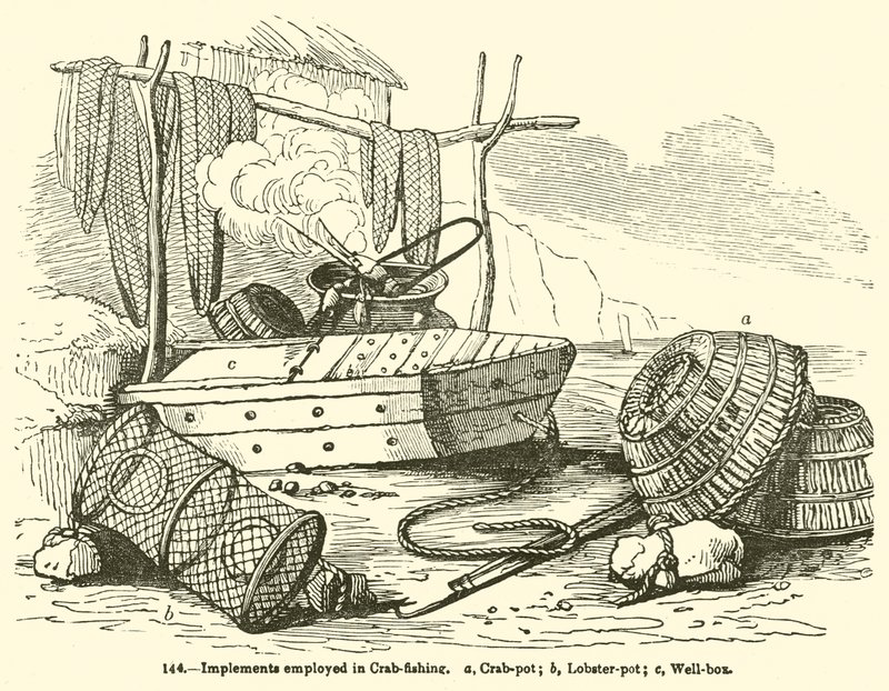 Implements Employed in Crab-Fishing by English School