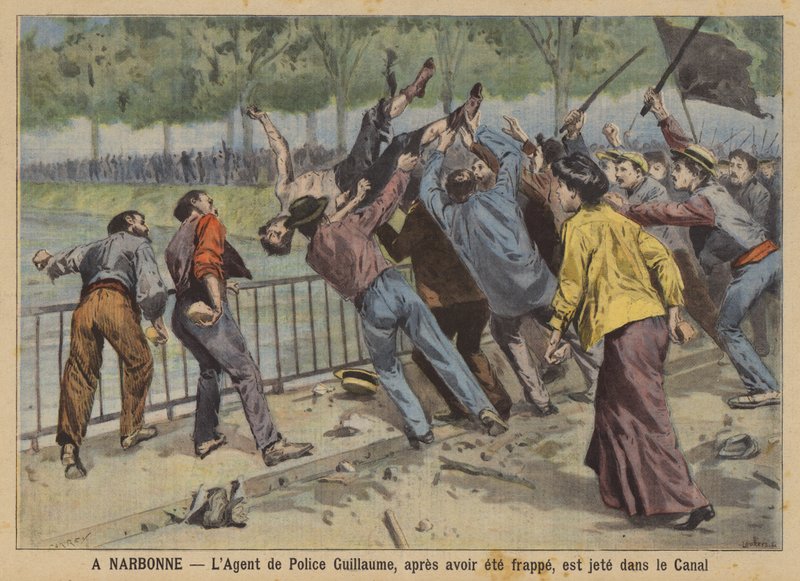 Winemakers Revolt in the French Midi by (after) Carrey