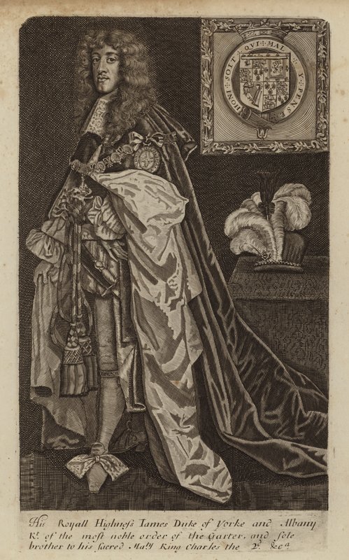 James II and VII, King of England, Scotland and Ireland, when Duke of York (engraving) by (after) English School