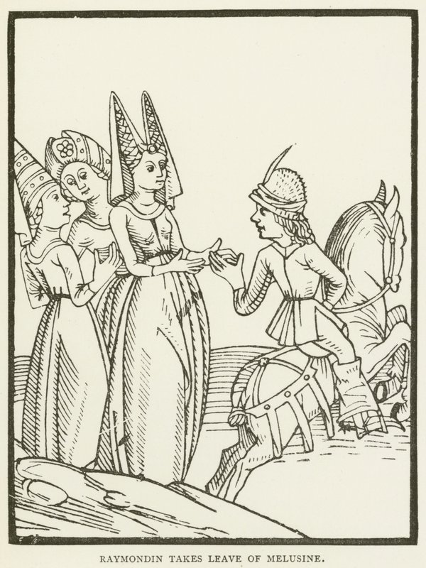 Raymondin Takes Leave of Melusine by (after) English School