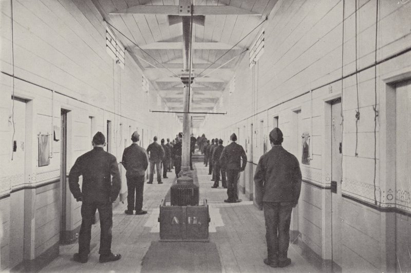 A Muster of Hooligans, Borstal Prison by (after) English photographer