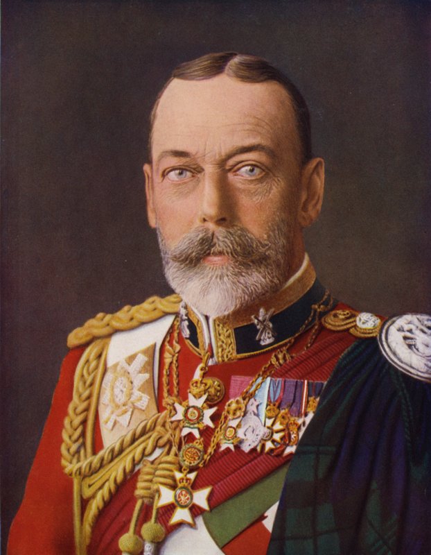 King George as Colonel-in-Chief of the Black Watch by (after) English photographer