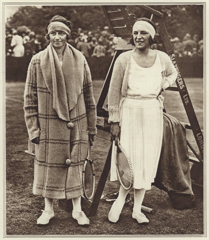 Kitty Godfree and Suzanne Lenglen by (after) English photographer
