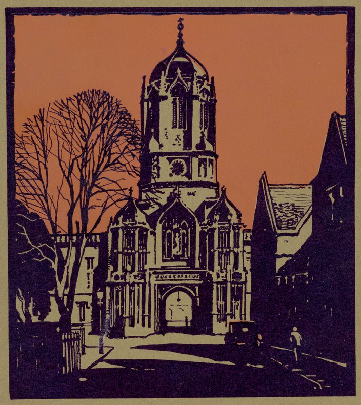 Tom Tower, Christ Church by (after) English photographer