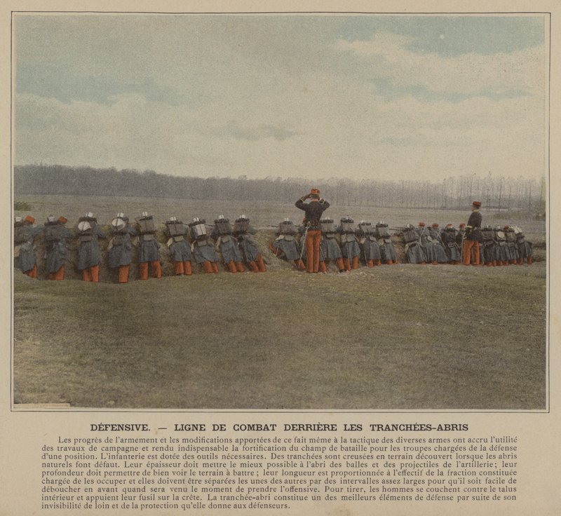 Defensive, Line of Combat Behind the Trenches by (after) French Photographer