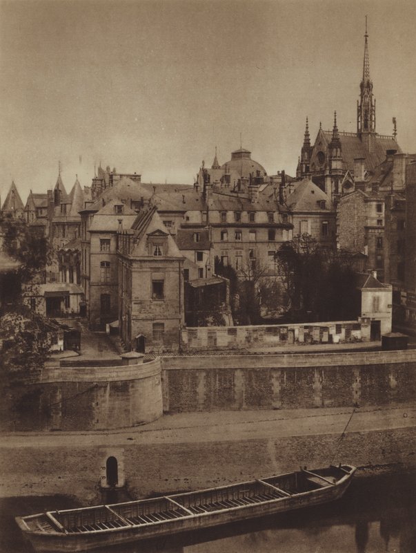 Palace of Justice, View from Orfevres Quay in 1862 by (after) French Photographer
