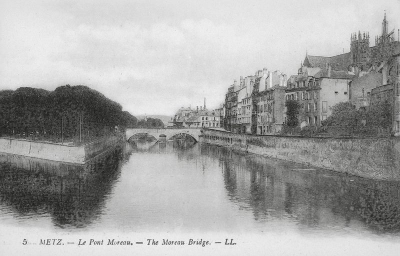 Metz: Le Pont Moreau by (after) French Photographer