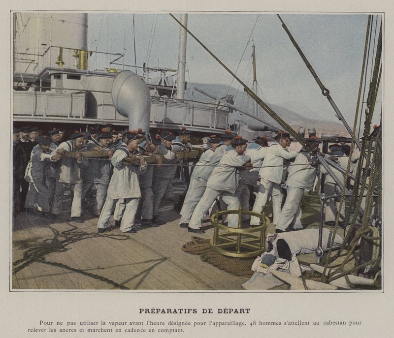 Departure Preparations by (after) French Photographer