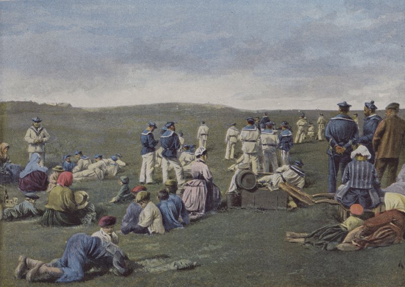 Rest on the Maneuvering Ground by (after) French Photographer