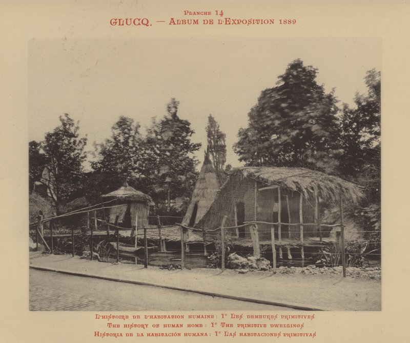 The History of Human Home, Io the Primitive Dwellings by (after) French Photographer