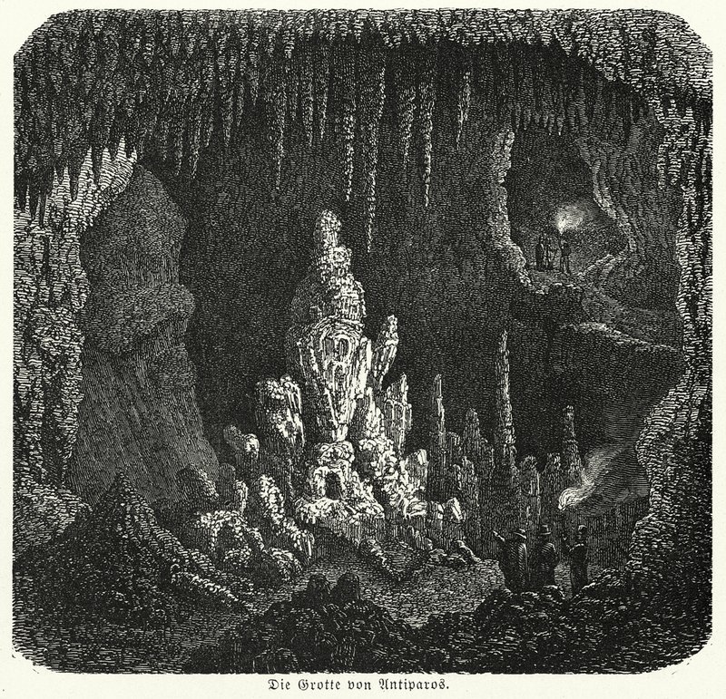 Grotto of Antiparos, Greece by (after) German School