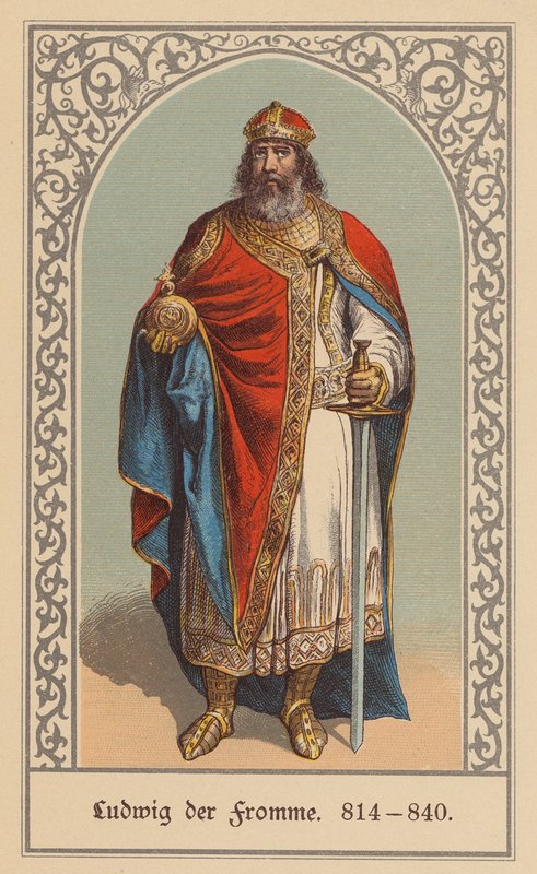 Louis the Pious, King of the Franks and Holy Roman Emperor by (after) German School