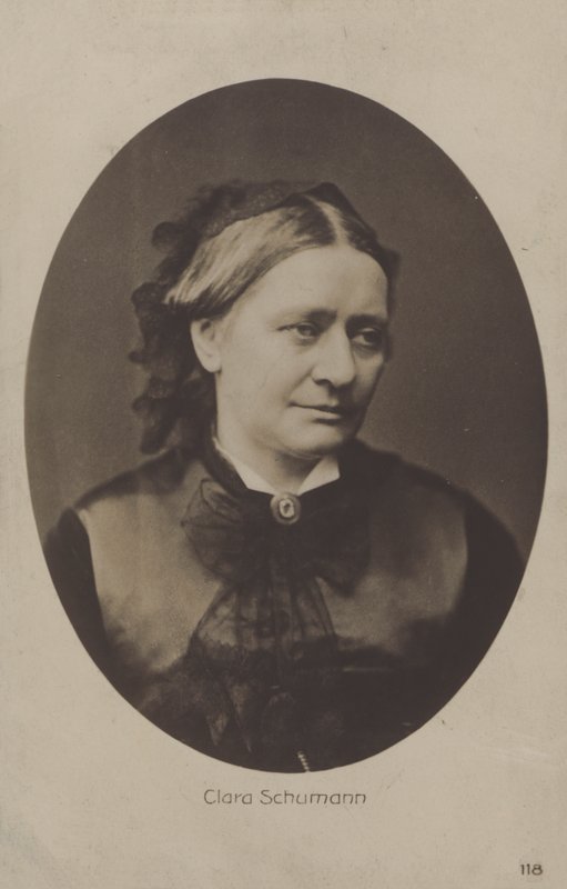 Clara Schumann, German pianist and composer by (after) German photographer