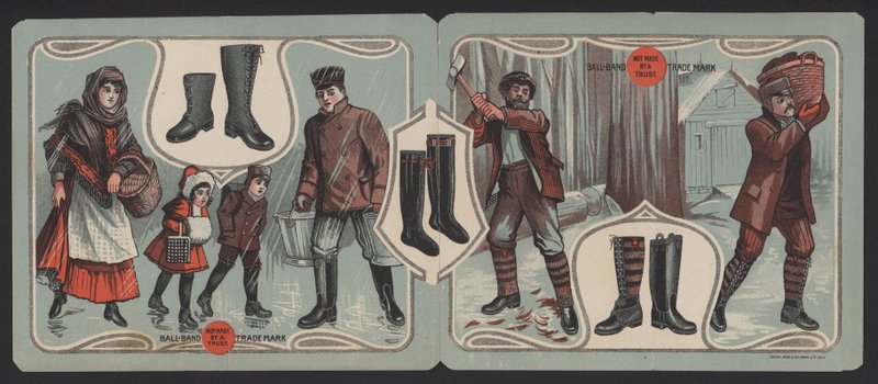 Advertisement for Ball-Band Boots by American School