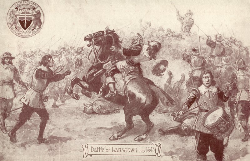 Battle of Lansdown, AD 1643 by English School