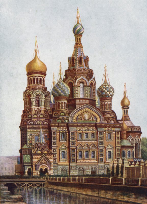 The Church of the Resurrection, Leningrad by English School