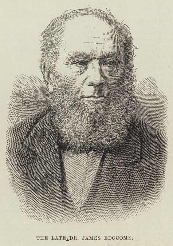 The late Dr James Edgcome by English School