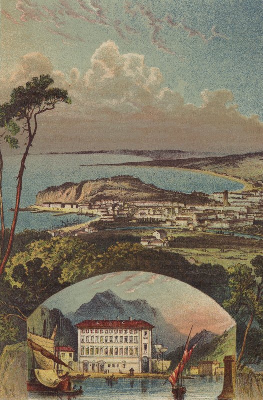 View of Nice, The house in which Garibaldi was born at Nice by English School