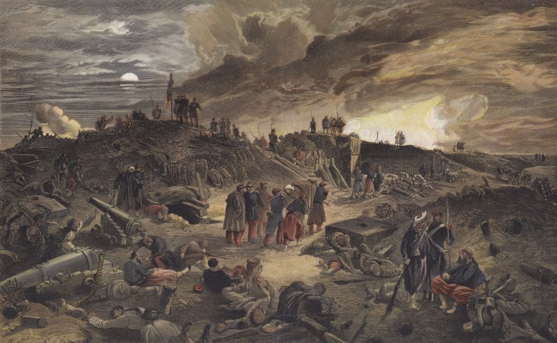Ruins of the Malakoff Redoubt After Its Capture by the French, Siege of Sevastopol, 8 September 1855 by European School