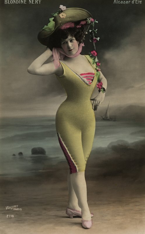 Girl in a broad-brimmed hat by French Photographer