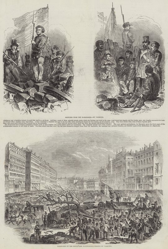 French Revolution of 1848 by French School